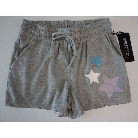 Wildfox WLS0854A Women's Sz XS Gray Heather Starlight Sweat Shorts - Picture 1 of 8